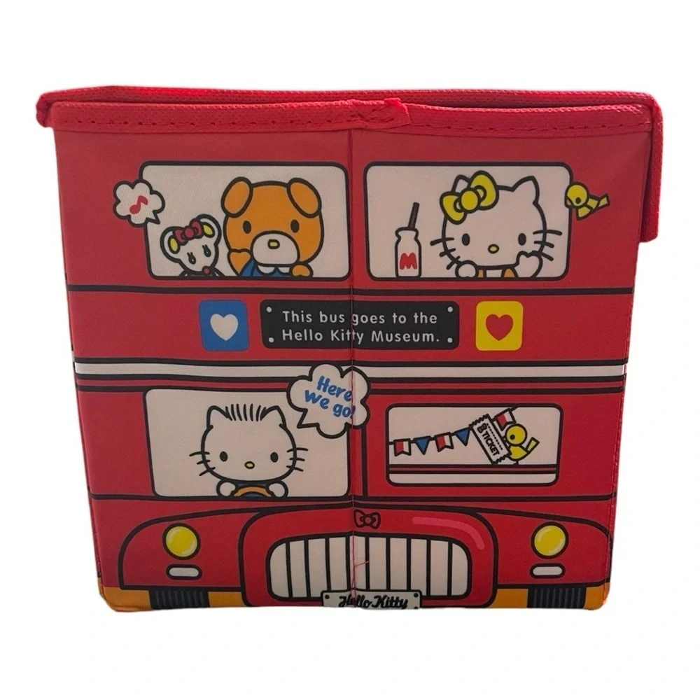 Hello Kitty Storage Box - Red Bus Design
